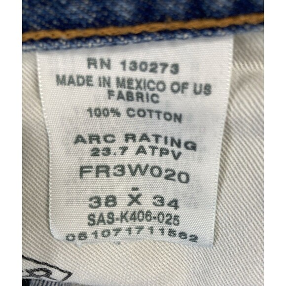 Wrangler FR Riggs Jeans Mens 38x34 Carpenter Work Flame Resistant 10FR3W020 - Picture 13 of 13